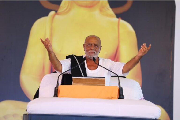 Morari Bapu names Ram Katha in Delhi “Manas Bharat”