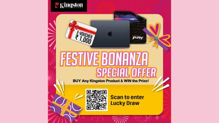 Kingston Technology amps up the festive cheer with its Festive Bonanza Special Offer.