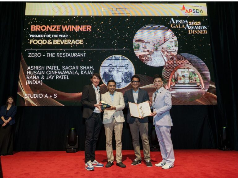 “Zero – The Restaurant” by Studio A+S Clinches Bronze at Prestigious APSDA Awards