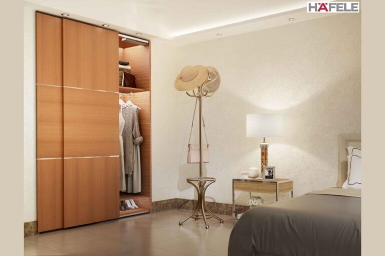 Hafele’s SLIDO F-Line42 50B wardrobe systems