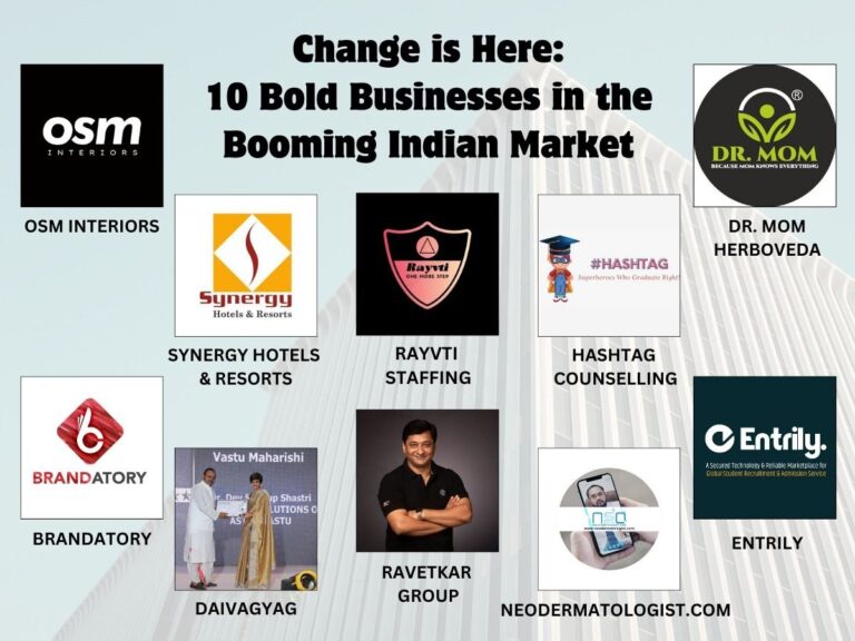 Change is Here: 10 Bold Businesses in the Booming Indian Market