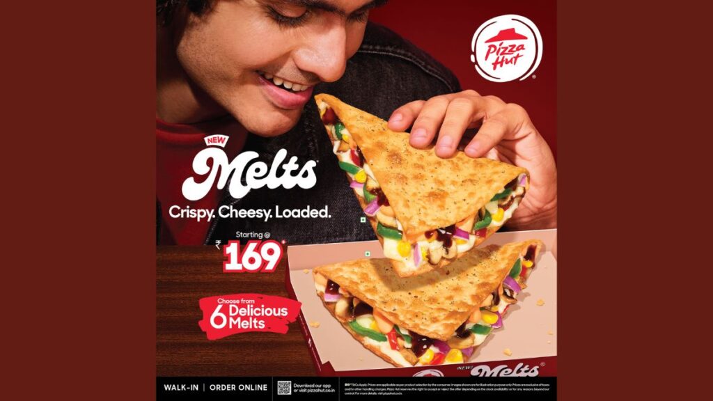 New Pizza Hut Melts – global bestseller arrives in India