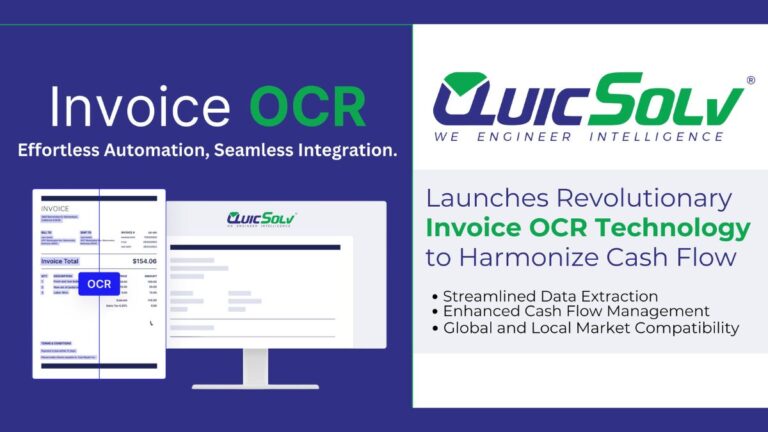 QuicSolv Unveils Revolutionary Invoice OCR Technology to Harmonize Cash Flow