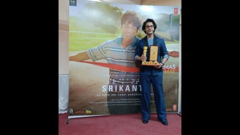 Rajkummar Rao kickstarts promotions for Srikanth- Aa Raha Hai Sabki Aankhein Kholne in Ahmedabad, felicitates visually impaired entrepreneurs of Gujarat