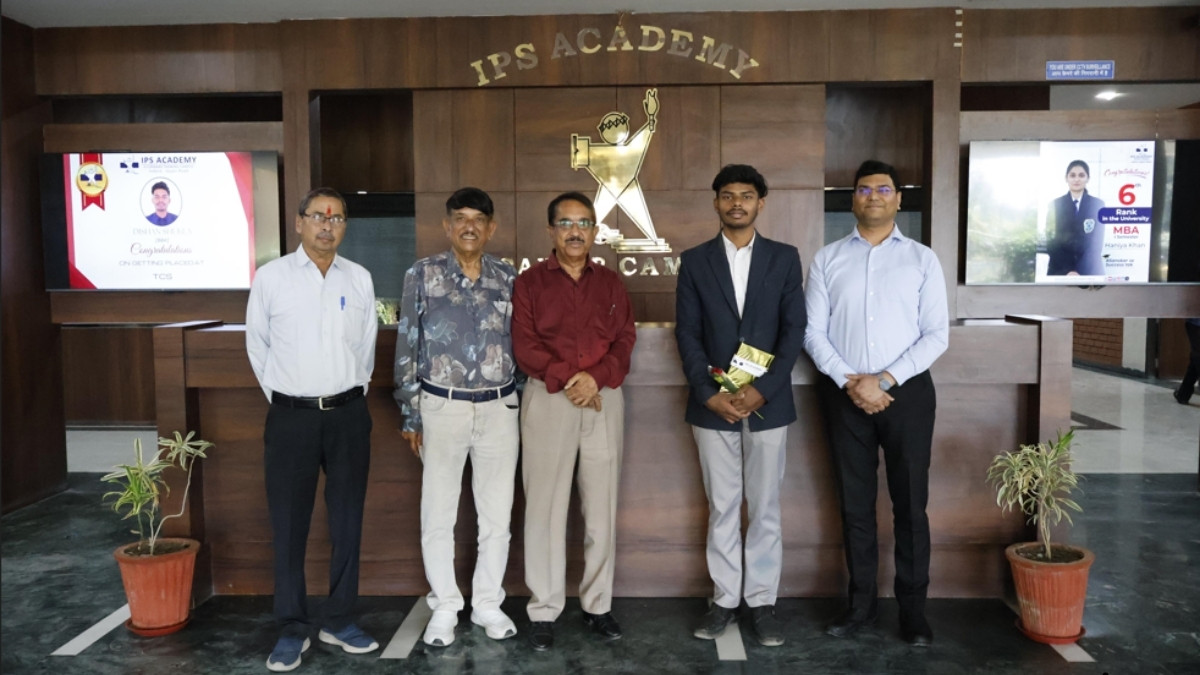 IPS Academy BBA Student Lands TCS Job, Spotlight on Robust Campus Placements with 550+ Top Firms.