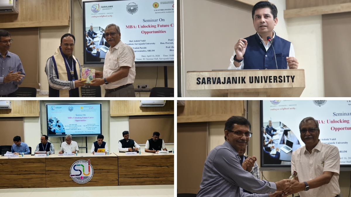 Sarvajanik University’s S. R. LUTHRA INSTITUTE OF MANAGEMENT ORGANISED a Seminar on MBA: Unlocking Future Career Opportunities