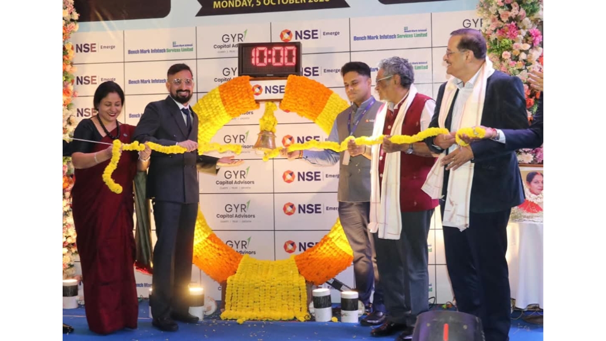 Leading provider of IT integrated network solutions Bench Mark Infotech Services gets listed at NSE Emerge